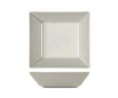 H&H Boston Assiette Creuse Carré-Gris 17 x 17 Stoneware