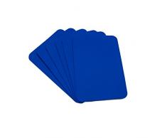 1buy3 Lot de 6 Sets de Table Ronds en Feutre 5 mm dépaisseur Bleu