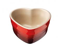 Le Creuset, Cocotte en Forme de CÅur, Pour 2 Portions, 300 ml, Céramique, Cerise