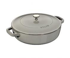 Staub 40511-470-0 Sauteuse en fonte, Gris Graphite, 28 cm