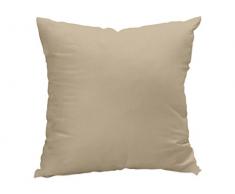 Soleil dOcre Coussin dÃÂ©houssable 60x60 cm Alix Taupe, Polyester, Ecru, 60 x 60 cm