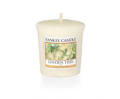 YANKEE CANDLE 1542834E Bougie Parfum Tilleul Votive, Cire, Clair, 4,6 x 4,5 x 5 cm