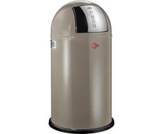 WESCO 175831â57Â Pushboy Poubelle, 40Â x 40Â x 75Â cm, 50Â L, Gris Chaud