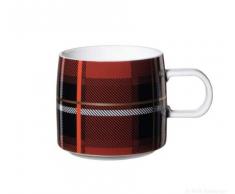 ASA 29260090 Gobelet en porcelaine Motif tartan