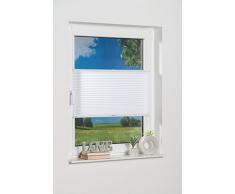 Khome Store plissÃ© Klemmfix, Blanc, 95 x 210 cm