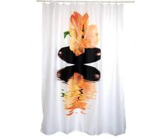 MSV 140797 Rideau de Douche Polyester + Plastique Polypropylène Manilla 180 x 200 x 0,1 cm - 12 anneaux inclus