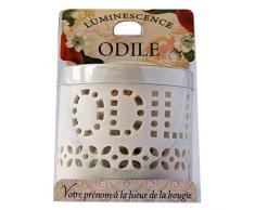 La Carterie 76009100 Photophore Ã Bougie Chauffe Plat, Porcelaine, Blanc, 11,1 x 7 x 7 cm