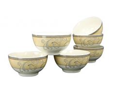 Creatable, 17805, SÃ©rie Villi Medici, 6 Bols, Porcelaine, Multicolore, 19 x 16 x 18 cm