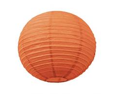 Party Pro 502112M Lanterne Japonaise, Papier de Riz, Orange, 35 x 35 x 35 cm