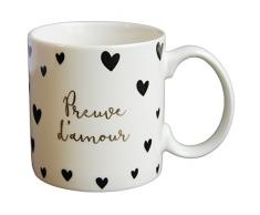 Draeger Mug Original - Preuve dâamour - Tasse à Café en porcelaine fine, 350 ML