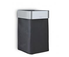 blomus 68975 Panier de Rangement Nexio pour Serviettes à Main Argent Mat, Acier Inoxydable, 15 x 16 x 25 cm