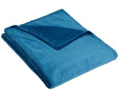 AmazonBasics Plaid en Peluche Toucher Velours pour la Chambre, Bleu Sarcelle, 229 x 274cm
