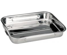 Ibili 651845 Plat Ã rÃ´tir en Inox avec anses pliantes 48x34x7 cm Bistrot