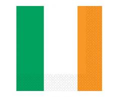 Amscan PPP Serviette de table Motif drapeau Irlandais 33 cm