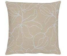 Apelt, Housse de Coussin Magnolia (4887-25) Tendance, Tissage Jacquard Chatoyant et printanier, Taupe, Lavable, vÃ©ritable Objet de Vie ! Taille 40x40cm