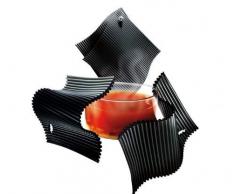 EVA SOLO Lot de 2 maniques avec Crochets, Silicone, Noir