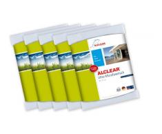 ALCLEAR 950001_5 Lot de 5 Chiffons Ã fenÃªtres en Microfibre Blanc 40 x 45 cm