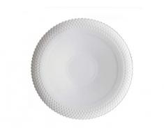 la Porcellana Momenti Assiette à gâteau cm 34 Go, Blanc