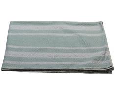 David Fussenegger Bali Plaid Rayures, Coton mélangé, Menthe, 200 x 150 cm