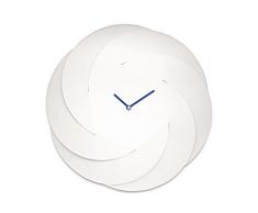 Alessi abi10Â W Horloge Murale Infinity, Acier Inoxydable, Blanc, 16,3Â x 2.067Â x 6Â cm