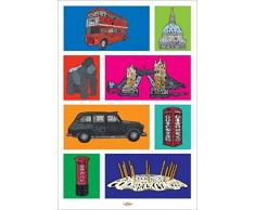 1art1 Londres Poster - Visitez Londres, Collage (91 x 61 cm)