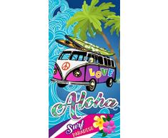 St.Ioannidis&Son 15073 Serviette de Plage en Microfibre, 100% Polyester, Multicolore, 95 x 175 cm