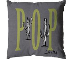 Enjoy Home Coussin 40x40, LILIPOPART Anis, Coton, Rose, 40x40 cm