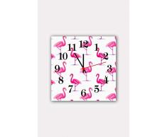 Bonamaison Horloge Murale en MDF, Multicolore, 30 x 30 cm