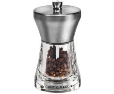 Cole & Mason Moulin à Poivre Chester, Acier Inoxydable, INOX, 5,5 x 5,5 x 110 cm