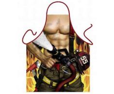 ITATI Tablier pour Barbecue et Cuisine Motif Pompier