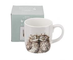Wrendale Les Deux Gredins Mug Chouette, Multicolore