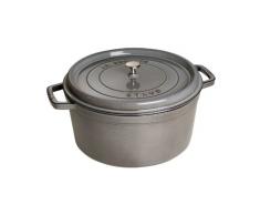 Staub 1103418 Cocotte Ronde Gris Graphite 34 cm