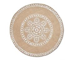 Zeller Set de Table Lin Naturel, Mandala, Ã38