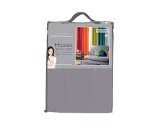 douceur dintÃ©rieur housse de clic clac matelasse 120 Ã 140cm-185 Ã 200cm essentiel gris