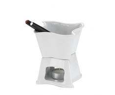 Kela Set Fondue au Chocolat 2 personnes en Céramique, Alva 12425, Blanc