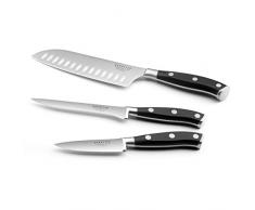 Sabatier Trompette 865700MBA100K Vulcano Set 3 couteaux de cuisine
