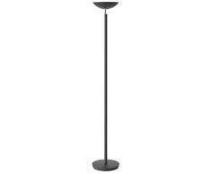 Alba LEDCLASSIC Lampadaire Classique LED, Acier, 30 W, Noir, 29 x 32 x 180 cm