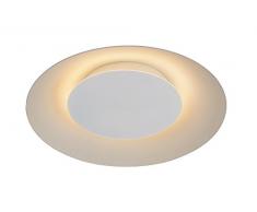 Lucide FOSKAL - Plafonnier - Ã 34,5 cm - LED - 1x12W 2700K - Blanc