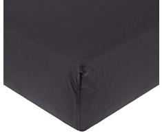 De Witte Lietaer Bumblebee Drap Housse, Coton, Gris FoncÃ©, 180 x 200 x 30 cm