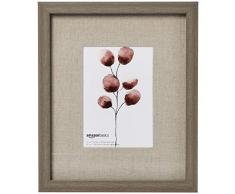 AmazonBasics Cadre photo mural style galerie, 23 x 28Â cm pour photo de 13 x 18Â cm, bois rustique (lot de 2)