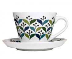 Sagaform - Tasse Ã ThÃ© + Soucoupe Bleu - Retro