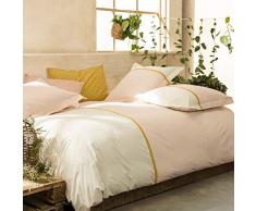 Essix Toi&Moi Occitan Drap Plat, Coton, Lingerie/Meringue, 180x290 cm