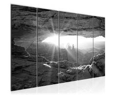 Tableau decoration murale Paysage du Grand Canyon 200 x 80 cm - XXL Impression sur Toile Salon Appartment 5 Parties - prêt à accrocher - 603755c