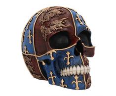 Nemesis Now Figurine de crâne médiéval en résine Rouge 17 cm Taille Unique