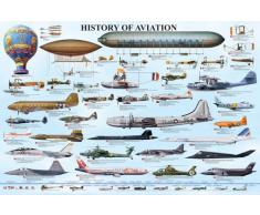 Empire Poster Ã©ducatif Histoire de laviation [Langue Anglaise] avec Accessoire