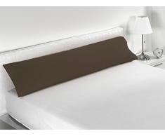 SABANALIA Combina Taie doreiller (Disponible en Plusieurs Tailles) 75-95 x 45 Chocolat