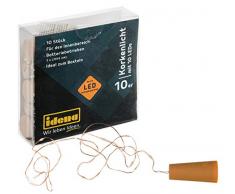 Lot de 10 Bouteilles Micro Guirlande Lumineuse avec 10 LED Blanc Chaud Fil de Cuivre avec Bouchons de Bouchon Piles pour Mariage, FÃªte, DÃ©coration de NoÃ«l, comme LumiÃ¨re dambiance