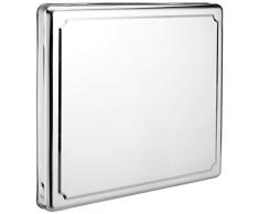 Jocca - 6414 - Couvercle de plaque de cuisson en acier inoxydable, Argent, 60.5 x 52.5 x 5.5 cm