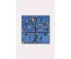 Bonamaison Horloge Murale en MDF, Multicolore, 30 x 30 cm