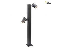 SLV Helia IP55 Lampe sur pied dextÃ©rieur Ã LED en aluminium Anthracite 3000 K 16 W